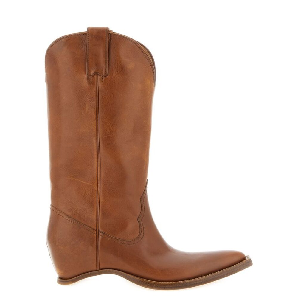 Maison Margiela Brown Bovine Leather Chelsea Women's Boots